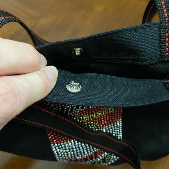 NWOT Vintage Campbell Soup Black Tote Bag with Decorative Can Motif - Picture 3 of 7